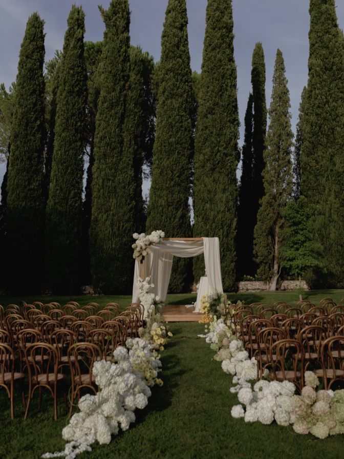 Italy, Tuscany - Cypress Garden, Romantic Wedding