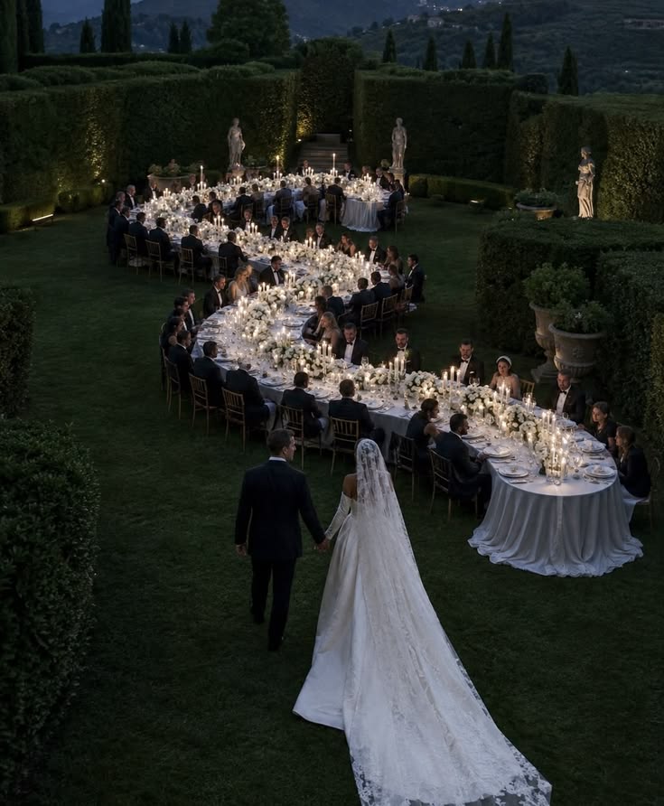 Italian Formal Garden — Black-Tie Garden Reception