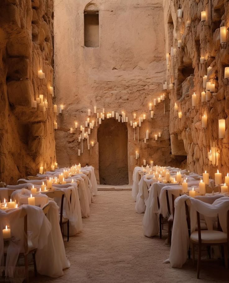 Ancient Stone Ruins — Candlelit Intimate Reception