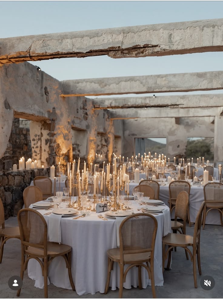 Mediterranean Ruins — Open-Air Candlelit Reception