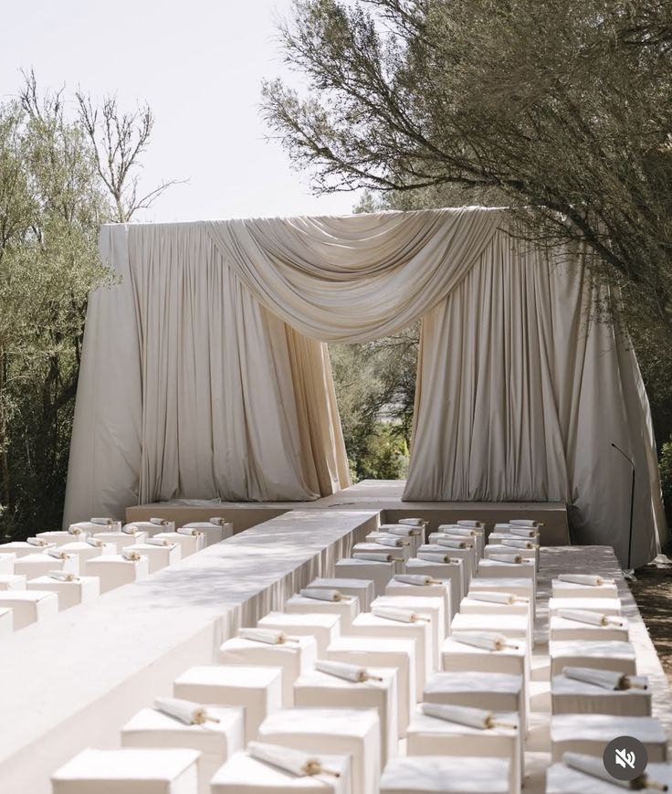 Olive Grove — Minimalist Draped Ceremony