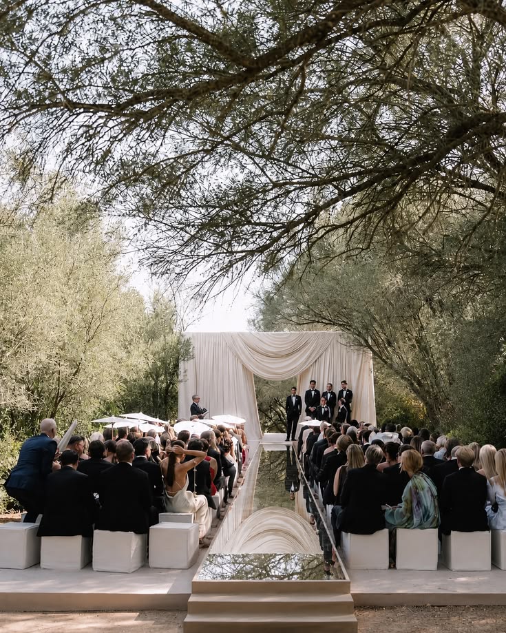 Olive Grove — Minimalist Draped Ceremony