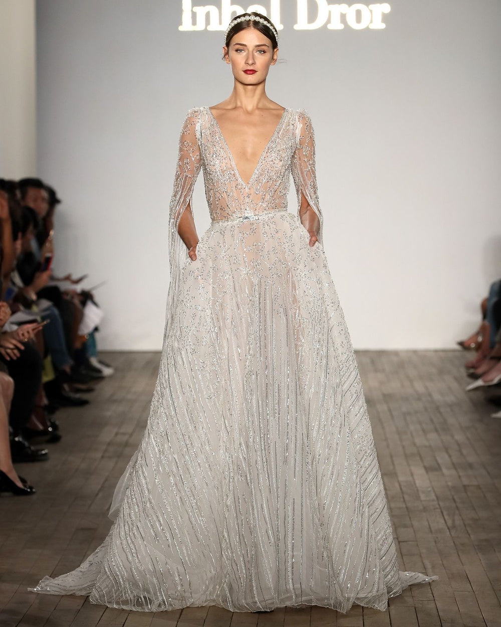 front - Gown + Detachable Train