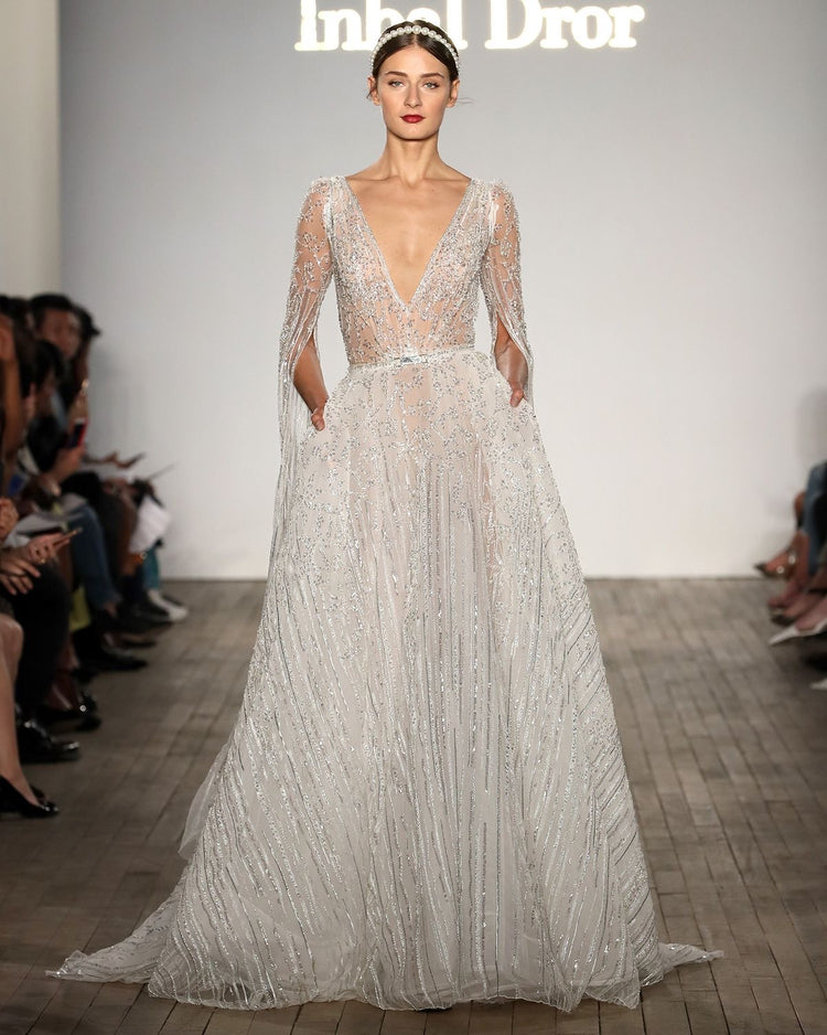 front - Gown + Detachable Train