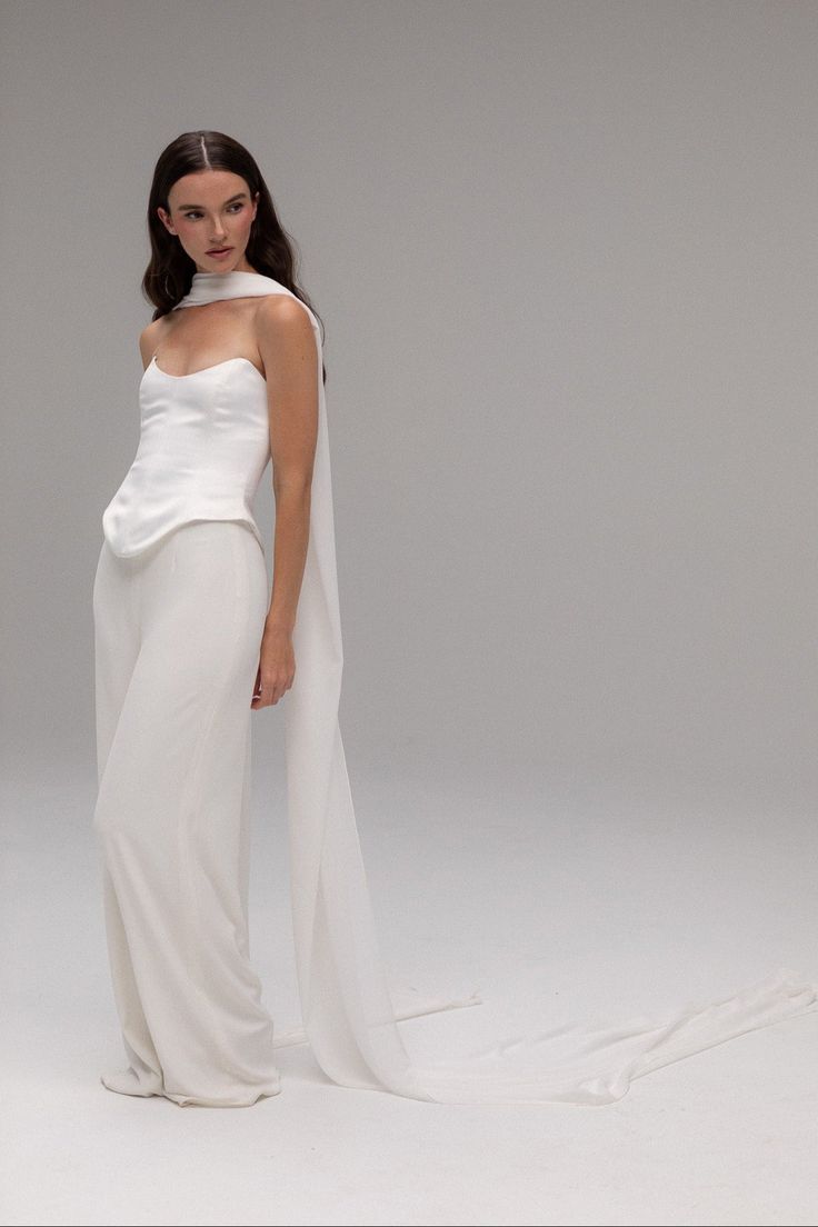 Chiffon Maxi Scarf Front Full Body