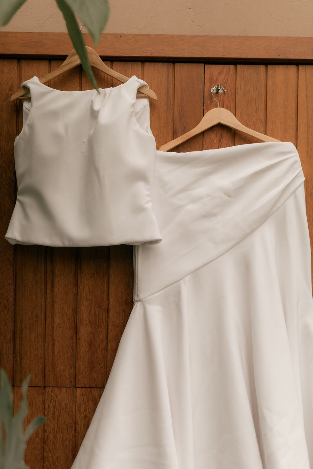 Satin A-line Skirt