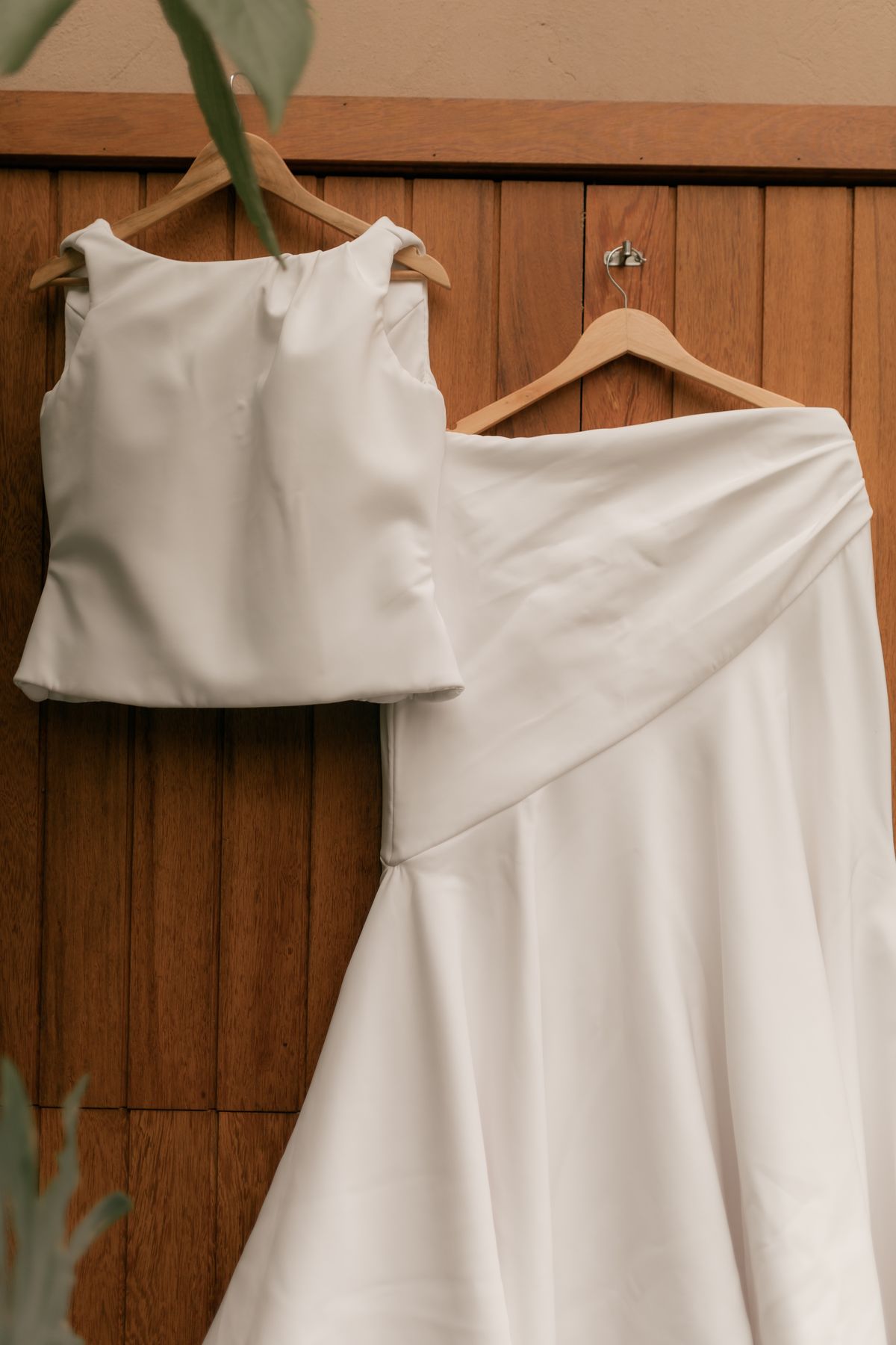 Satin A-line Skirt